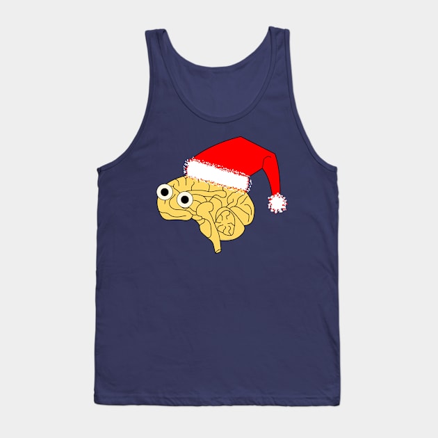 Santa Hat Brain Tank Top by Barthol Graphics